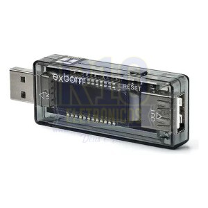 TESTADOR DE VOLTAGEM E AMPERAGEM UTS-10 P/PORTA USB EXBOM UTS-10