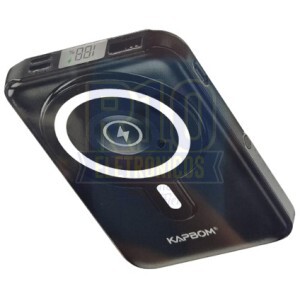 POWER BANK 10000 KAPBOM KA-9555 COM INDUÇAO E VISOR ( BLACK FRIDAY )