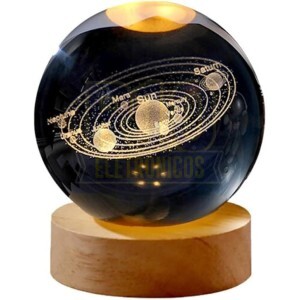 LUMINARIA ESFERA DE CRISTAL KAPBOM KA-1382 (SISTEMA SOLAR) ( BLACK FRIDAY )