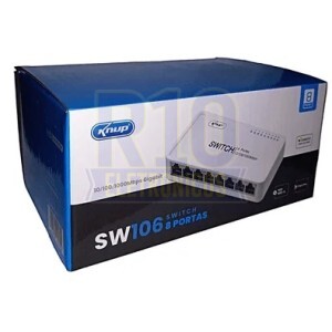 SWITCH 8 PORTAS KNUP SW106 10/100/1000 GIGABIT