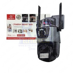 CAMERA IP KAPBOM KA-S095  (ICSEE) COM CAMERA DUPLA E SIRENE EXTERNA