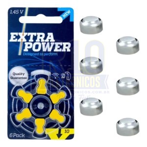 BATERIA DE APARELHO AUDITIVO EXTRA POWER 10 C/6