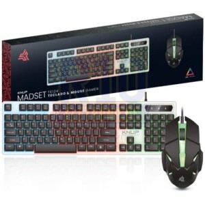 TECLADO E MOUSE COM FIO KNUP TE124 GAMER LED
