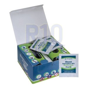 CAIXA COM 50 HIGIENIZADOR DE BOLSO IMPLASTEC ( BLACK FRIDAY )