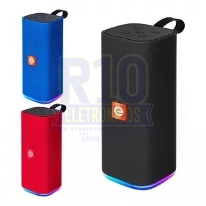 CAIXA DE SOM EXBOM BLUETOOTH CS-M33BTL LED RGB