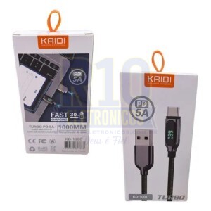 CABO USB TIPO-C KAIDI KD-100C TURBO 5A 66W