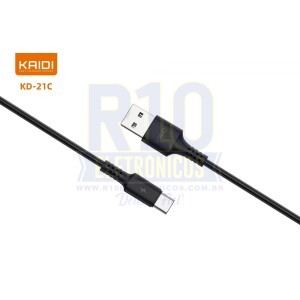 CABO USB TIPO-C KAIDI KD-21C 1M 3A