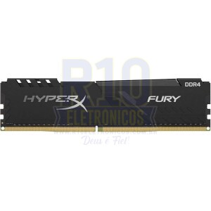 MEMÓRIA DDR4 4GB PC 2666 HYPERX KINGSTON FURY HX426C16FB3/4 BLACK