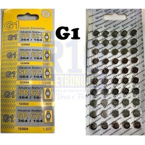 BATERIA DE RELÓGIO SR 621 CARTELA C/50 G1 364/164