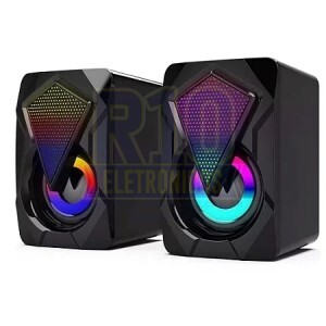 CAIXA DE SOM PC KNUP KP-RO800 LED RGB