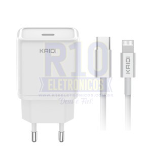 CARREGADOR IPHONE KAIDI KD-669CL 20W TURBO