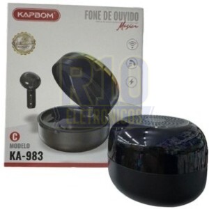 FONE BLUETOOTH KAPBOM KA-983 COM CAIXA DE SOM ( BLACK FRIDAY )