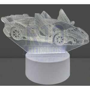 LUMINÁRIA LED ACRÍLICO LUATEK KL-1524 ( LAMBORGHINI ) ( BLACK FRIDAY )